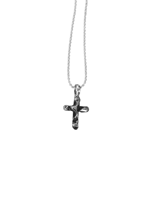 Melted Cross Pendant